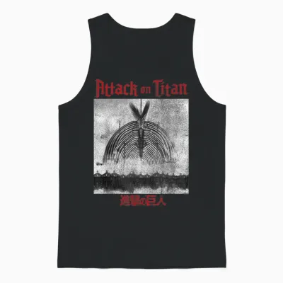 Attack on Titan Season 4 the Rumbling T-Shirt, Black Unisex Tank Top - Black