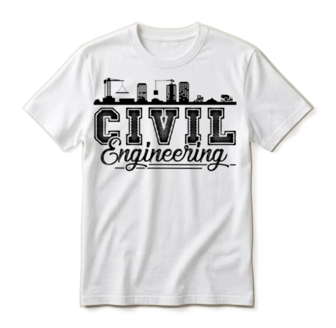 Civil Engineering โ Engineers Unisex T-Shirt - White