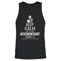 Accountant Accounting Bookkeeping Finance Funny Unisex Tank Top - Black – 2