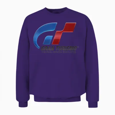 Playstation Gran Turismo the Real Driving Simulator Logo Unisex Sweatshirt - Purple