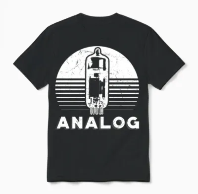 Analog Modular Synthesizer Retro Unisex T-Shirt - Black