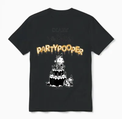 Diary of a Wimpy Kid Party Pooper Cover Unisex T-Shirt - Black