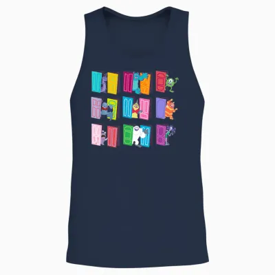 Disney and Pixar’s Monsters, Inc. Doors Unisex Tank Top - Navy