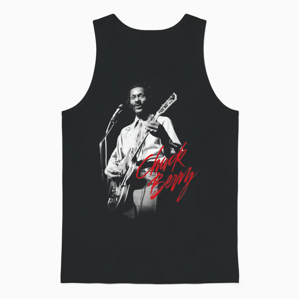 Chuck Berry Gitarre Foto Unisex Tank Top in Black