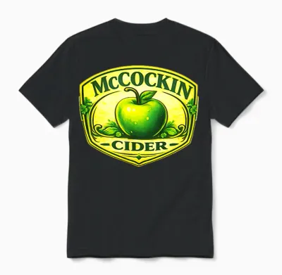 Mccockin Cider St Patrick’s Day Edition Irish Double Sided Unisex T-Shirt - Black