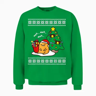 Gudetama Ugly Christmas Unisex Sweatshirt - Irish Green