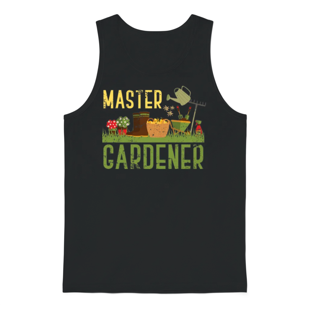 Master Gardener Gardening Unisex Tank Top - Black