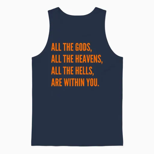 All the Gods, All the Heavens Unisex Tank Top in Navy