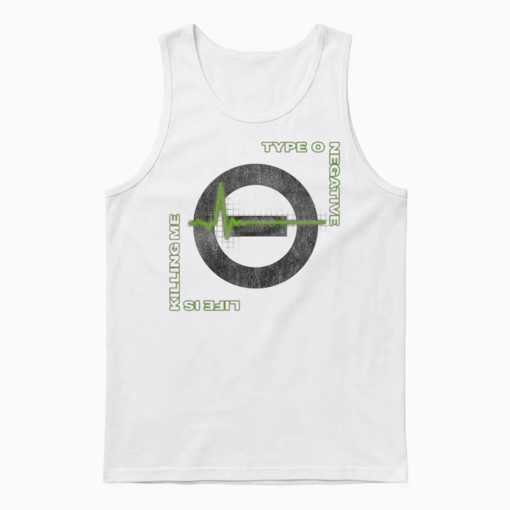 Type O Negative Life Is Killing Me Unisex Tank Top in White