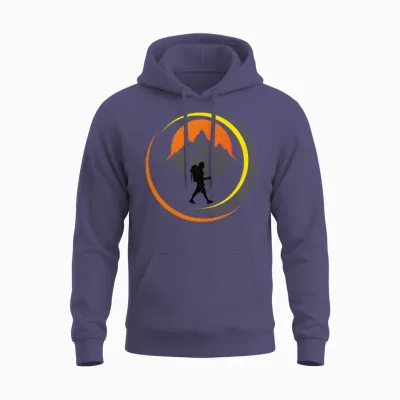 Hiking Unisex Hoodie - Heather Sport Dark Navy