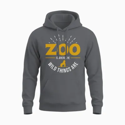 Zoo Keeper Unisex Hoodie - Charcoal