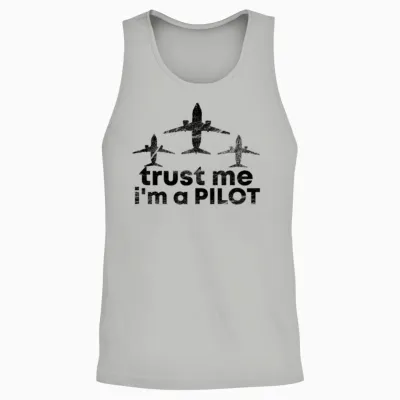 Pilot Pilots Unisex Tank Top - Ash