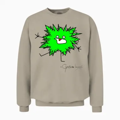 Woolly Beastie Freaks Out - Bestiolus Cerritus Unisex Sweatshirt - Sand