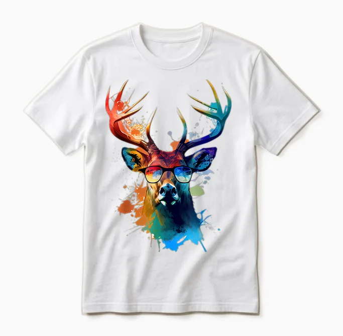 Hirsch Unisex T-Shirt in White
