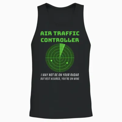 Air Traffic Controller Control Tower Atc Job Gift Unisex Tank Top - Black
