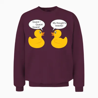 Rubber Ducks Unisex Sweatshirt - Maroon
