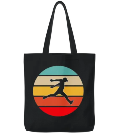 Parkour Retro Tote Bags - Black