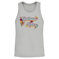 Kindness Matters Retro Unisex Tank Top - Ash – 2
