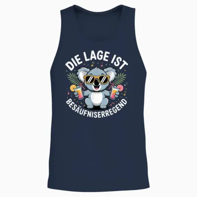 Die Lage Ist Besäufniserregend Malle T-Shirt Damen Koala Unisex Tank Top - Navy