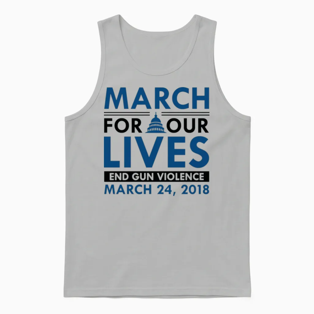 March for Our Lives Unisex Tank Top in Ash