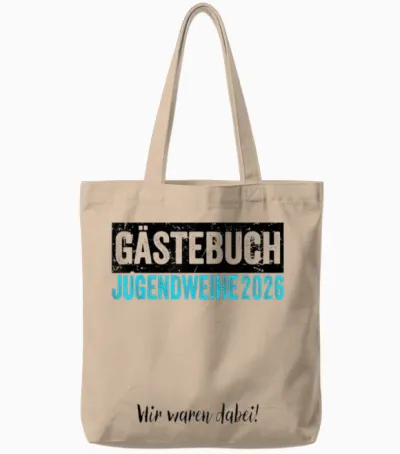 Jugendweihe 2026 Gästebuch Wir Waren Dabei Tote Bags - Natural