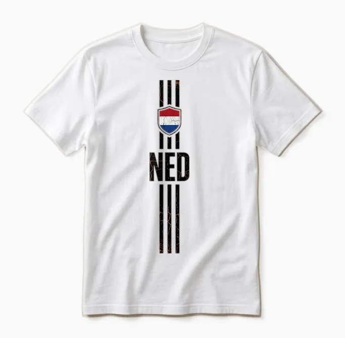Netherlands Tshirt Dutch Holland Netherland Nederland Unisex T-Shirt in White