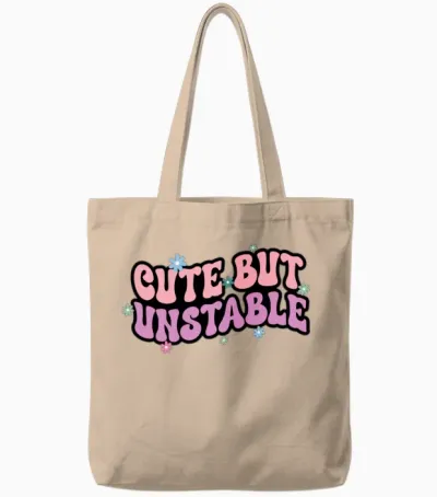 Cute but Unstable Tote Bags - Natural