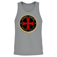 Knights Templar Deus Vult Unisex Tank Top - Sport Grey – 2