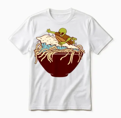 Ramen Wave Unisex T-Shirt - White