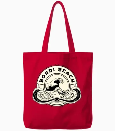 Bondi Beach Australia Japanese Style Tote Bags - Red