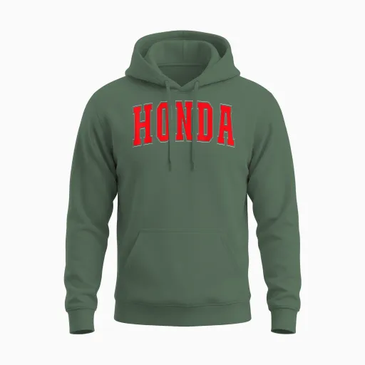 Honda Colombia Colombian Souvenirs Honda T-Shirt, Black Unisex Hoodie in Military Green