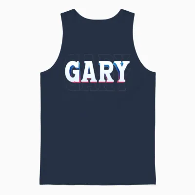 Retro - Gary Unisex Tank Top - Navy
