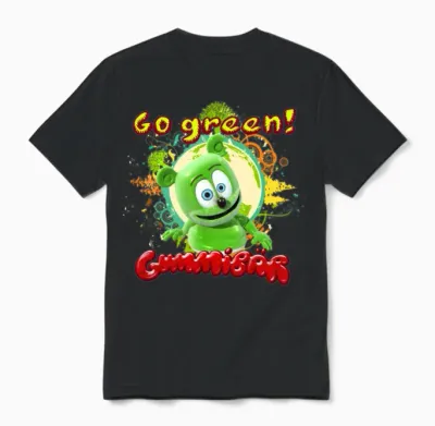 Gummibär Go Green Earth Day Trees Unisex T-Shirt - Black