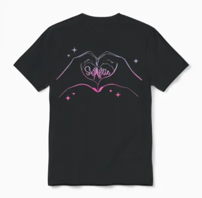 Heart Hands Taylor First Name Girl Vintage 70's 80's Unisex T-Shirt - Black