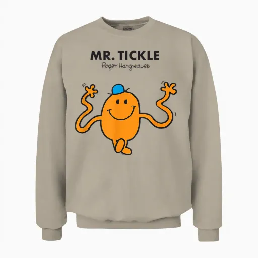 Mr. Men Mr. Tickle Unisex Sweatshirt in Sand