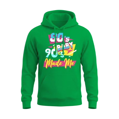 Retro 80s 1980s Eighties Unisex Hoodie - Irish Green