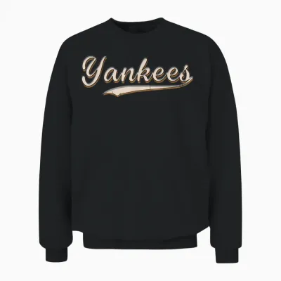 Yankees Vintage Retro Style Tee, Classic 70s & 80s Yankees Unisex Sweatshirt - Black