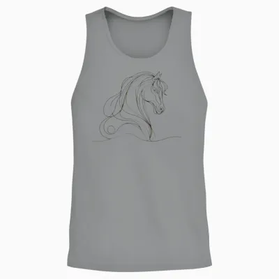 Horse Unisex Tank Top - Sport Grey