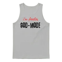 Feelin God Mode Christian & Faith Unisex Tank Top - Ash – 1