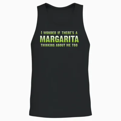 Funny Margarita Unisex Tank Top - Black