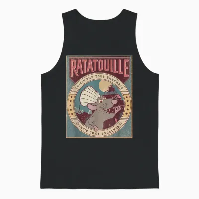 Disney and Pixar’s Ratatouille Chef Remy Let’s Cook Together Unisex Tank Top - Black