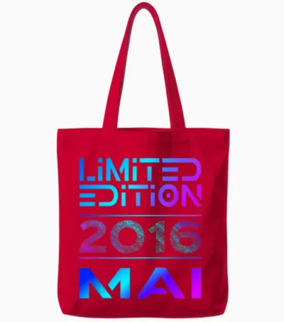 Limited Edition Mai 2016 Junge Mädchen 10. Geburtstag Tote Bags - Red