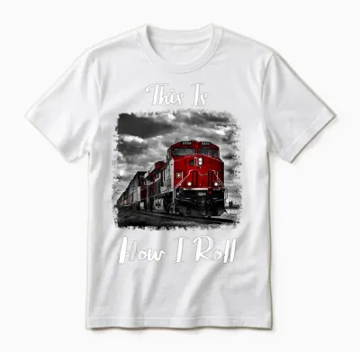 Funny Train Saying for Train Engineer & Freight Train Lovers Unisex T-Shirt - White