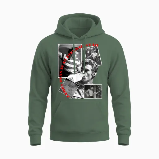 James Dean 007 Unisex Hoodie in Military Green