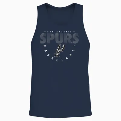 Nba Official San Antonio Spurs Sliced Unisex Tank Top - Navy