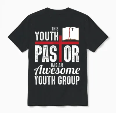 Cool Youth Pastor Art Women Unisex T-Shirt - Black