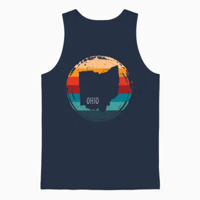 Ohio Usa Staate Unisex Tank Top - Navy