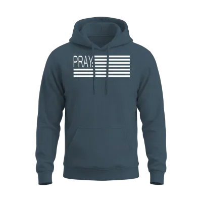 Pray Flag Kirk Cameron's Campfire Revival Prayer Unisex Hoodie - Dark Heather