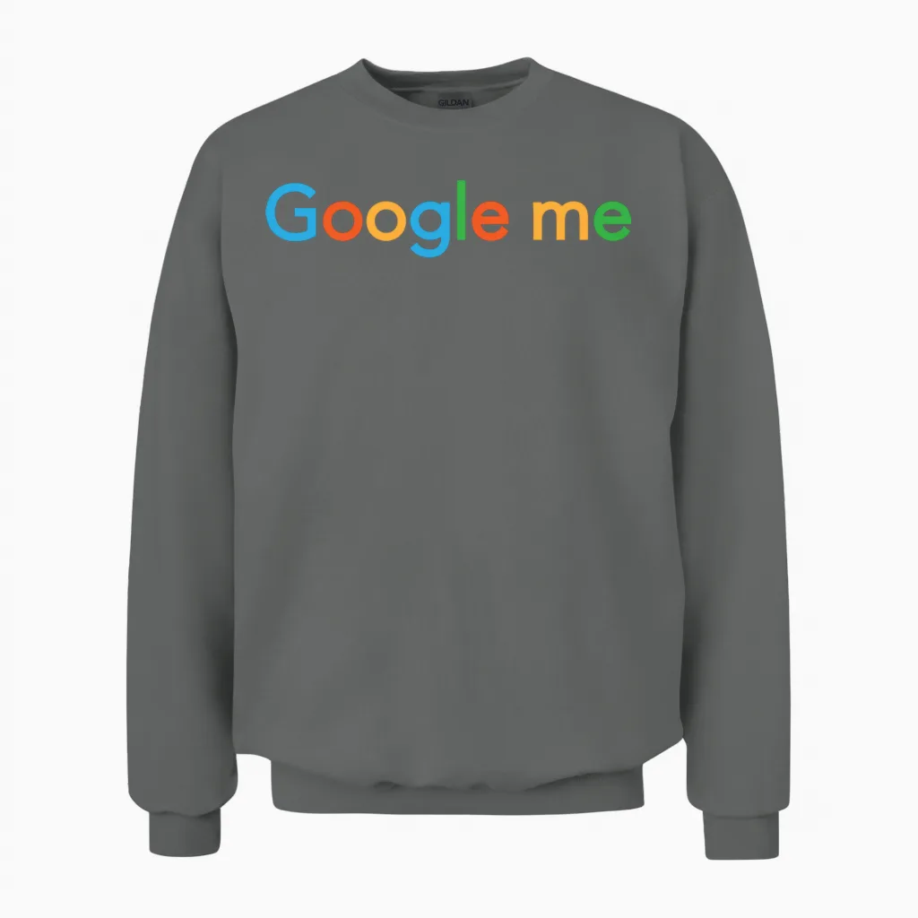 Google Me Unisex Sweatshirt in Graphite Heather