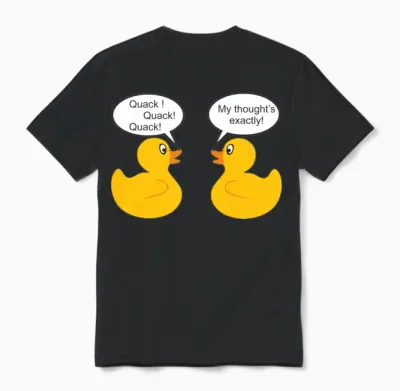 Rubber Ducks Unisex T-Shirt - Black